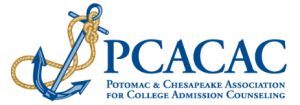 PCACAC (Potomac & Chesapeake Association for College Admission Counseling) logo